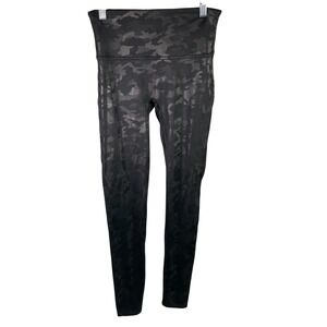SPANX Black Camo Print‎ High Waisted Leggings Women's Athletic Workout Pants